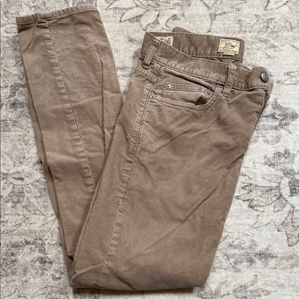 J. Crew Men's Corduroy Pants in Brown